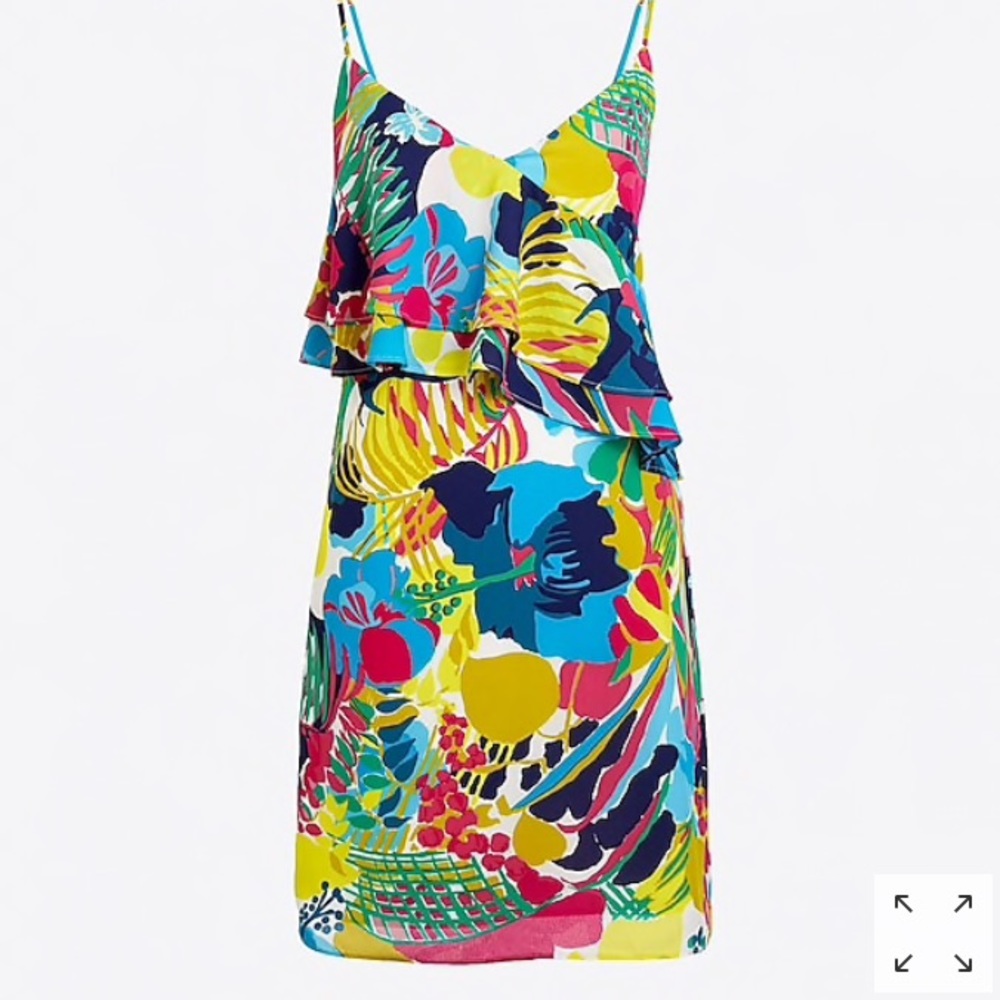 Ruffled Chifon JCrew Dress
